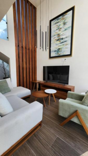 Casa Olivo, Sala a doble altura